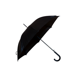 Crook Handle Polyester Solid Fabric Umbrella