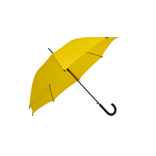 Crook Handle Polyester Solid Fabric Umbrella