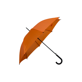 Crook Handle Polyester Solid Fabric Umbrella