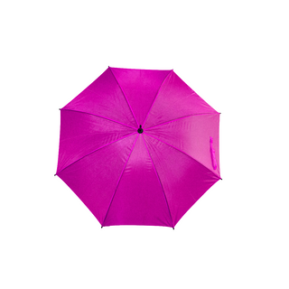 Crook Handle Polyester Solid Fabric Umbrella