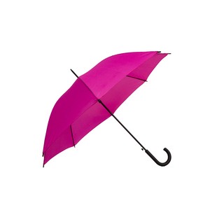 Crook Handle Polyester Solid Fabric Umbrella