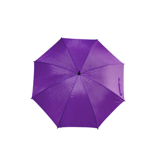 Crook Handle Polyester Solid Fabric Umbrella