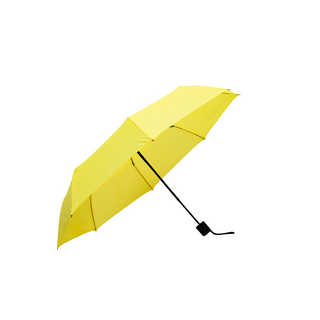 3 Fold Manual Open Pongee Solid Fabric Umbrella