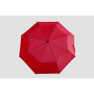 3 Fold Manual Open Pongee Solid Fabric Umbrella