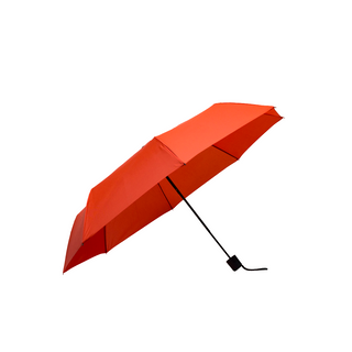 3 Fold Manual Open Pongee Solid Fabric Umbrella