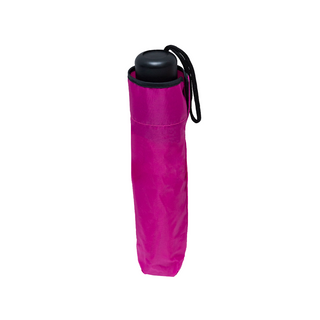 3 Fold Manual Open Pongee Solid Fabric Umbrella