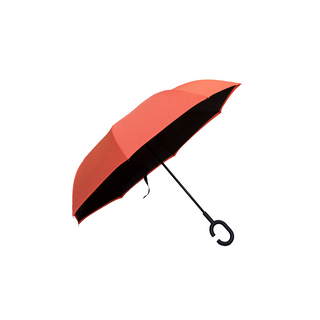 Double Layer Inverted Pongee Solid Fabric Umbrella