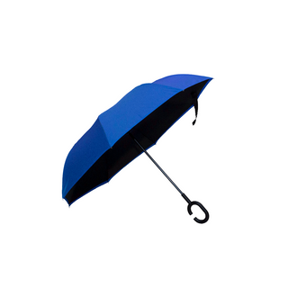 Double Layer Inverted Pongee Solid Fabric Umbrella