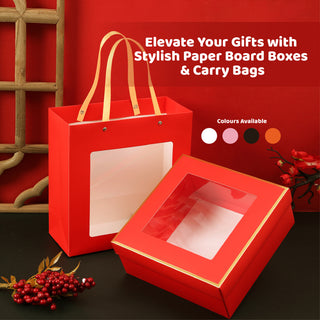 Square Gift Box with Top Window