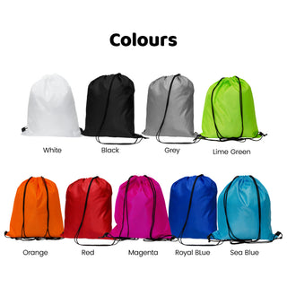 Nylon Drawstring Bag | Plain | Print Logo