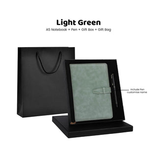 Personalized PU Leather A5 Notebook with Refill | Corporate Gift | Customised Gift