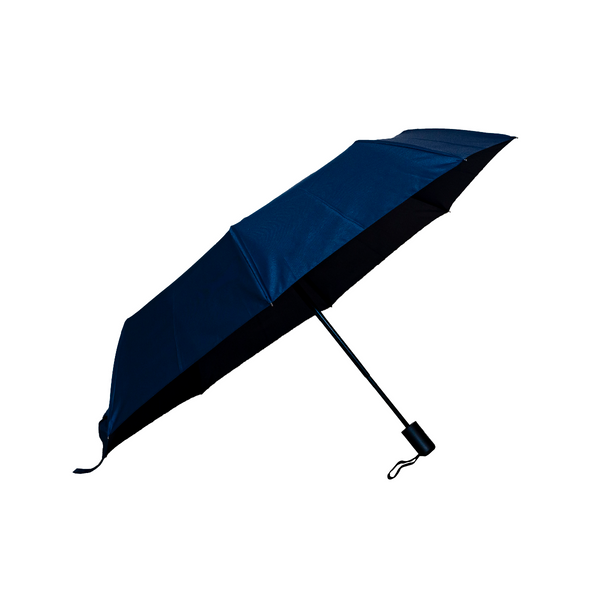 Straight Handle Foldable Auto Umbrella with Pouch