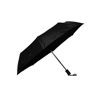 Straight Handle Foldable Auto Umbrella with Pouch