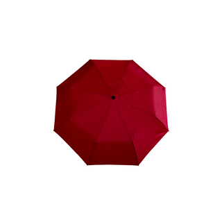 Straight Handle Foldable Auto Umbrella with Pouch