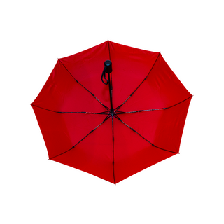 Straight Handle Foldable Auto Umbrella with Pouch