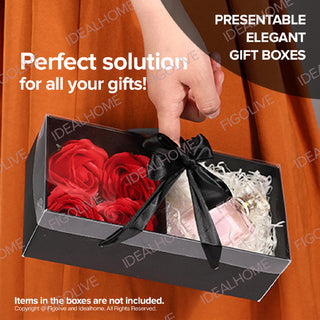 [SG Ready Stock] Gift Box Gift packaging Transparent Cover for Presents / Rectangle Gift Boxes Box / Valentines Gift