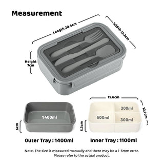 🎁 FREE Teacher Day Card | Personalised Bento Lunch Box Microwave Safe With cutlery Food Container BPA Free