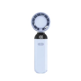 Turbo Foldable LED Display Handheld Fan With Hook 800mAh 226