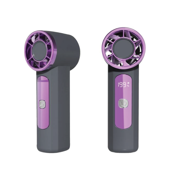 Mini High Speed LED Display Handheld Fan 1500mAh 232