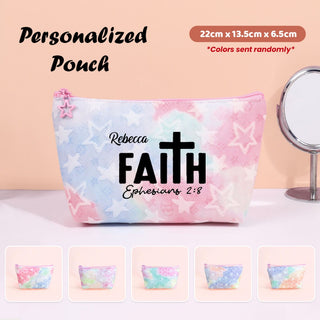 Personalized Makeup Organizer Travel Pouch  Gorgeous Christmas Gift For Besties | Sisters