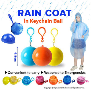 Poncho Keychain Raincoat Ball