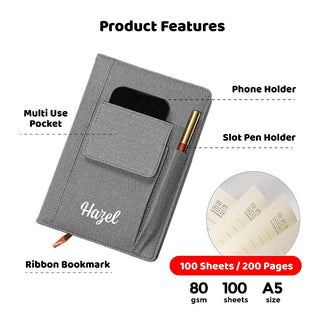 Customised Gift A5 PocketPad Personalised Notebook | Customised Notebook with Logo | Corporate Gifts