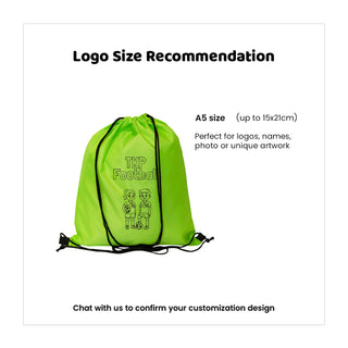 Nylon Drawstring Bag | Plain | Print Logo