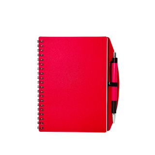 A5 PP Plastic Cover with Pen Notebook