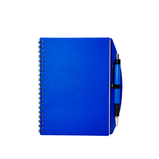 A5 PP Plastic Cover with Pen Notebook