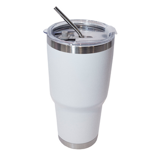 900ML Stainless Steel with PP Lid Straw Stainless Steel Tumbler
