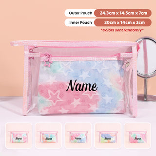 Personalized Makeup Organizer Travel Pouch  Gorgeous Christmas Gift For Besties | Sisters