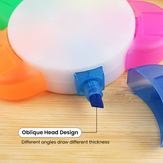 5 Colors Highlighter Fluorescent Pastel Markers