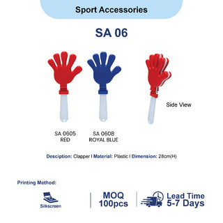 Customised with Logo - clapper | Sun Cap | Wristband | Stress ball |  Team Building Accessories | Corporate Event