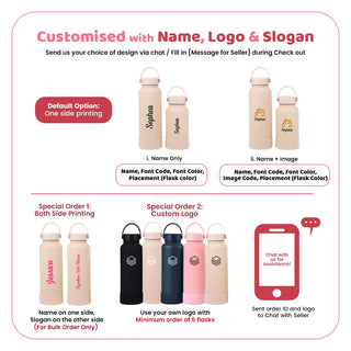 Personalised Tumbler with Handle  | Customised Gift| Stainless Steel Tumbler with Name | Customized Gift