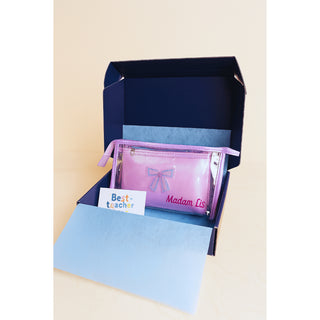 🎁 FREE Teachers Day Card | Teacher Day Gift Ideal | Teacher Gift Set | Organizer Pouch Travel Pouch Set