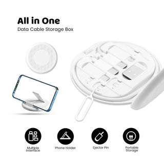 Personalised 60W 5 in 1 Fast Charging Cable | Customised Logo Corporate Gift Charger Set | Customized Data Cable Kit