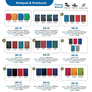 Corporate Door Gift | Personalised notebook Notepad | Customised Notebook | Wholesale gift | Customized Gift