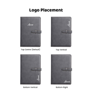 Personalized PU Leather A5 Notebook with Refill | Corporate Gift | Customised Gift