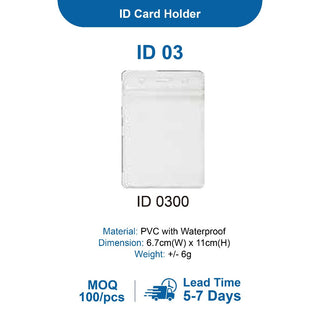 Customised ID Card Holders – Corporate Gift | MOQ 100pcs | Ready Stock