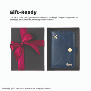 Personalised  Passport Holder RFID Blocking | Customised  Name pouch | Christmas Gift | Creative Useful Gift