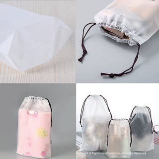 [SG Seller] EVA Translucent/Colorful Drawstring Pouch / PVC Drawstring Bag Waterproof Pouch for Children Day Gift