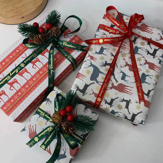 Christmas ornaments Artificial Berry Pine Cone Crafts Pendant DIY Handmade Creative Gift Decoration 圣诞节装饰品松枝松针红色松果挂件