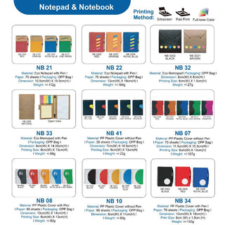 Corporate Door Gift | Personalised notebook Notepad | Customised Notebook | Wholesale gift | Customized Gift