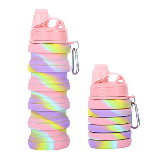 Collapsible Water Bottle BPA Free | Silicone Sport Bottle | Foldable Water Bottle