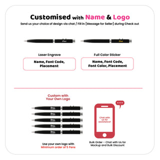 Personalised 3-in-1 LED & Laser Pen | Customised Name Gift | Print Logo Corporate Gift