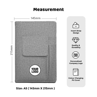 Customised Gift A5 PocketPad Personalised Notebook | Customised Notebook with Logo | Corporate Gifts