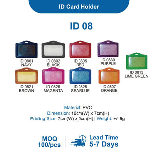 Customised ID Card Holders – Corporate Gift | MOQ 100pcs | Ready Stock