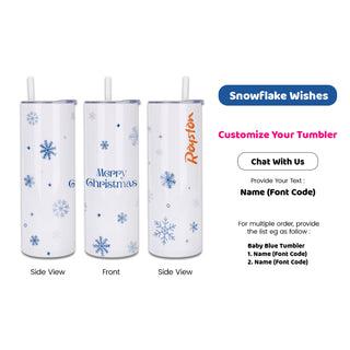 Corporate Gift Customised Bottle | Print Name Skinny Tall Mug with Straw | Christmas Gift Personalised Tumbler