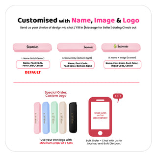 Personalised Wheat Cutlery Set with Box | Customised Utensil Kit with Case | Personalized Fork and Spoon Set