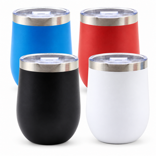 360ml Matt Stainless Steel Mug with Lid